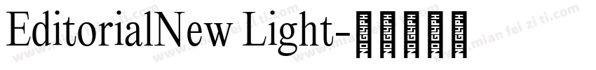 EditorialNew Light字体转换